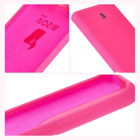 Bizon Soft Case Motorola Edge 50 Fusion neon pink