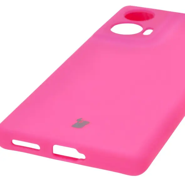 Bizon Soft Case Motorola Edge 50 Fusion neon pink