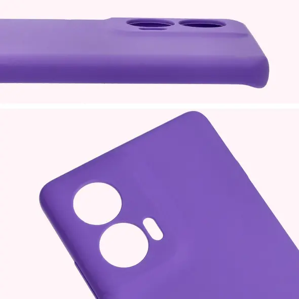 Bizon Soft Case Motorola Edge 50 Fusion purple
