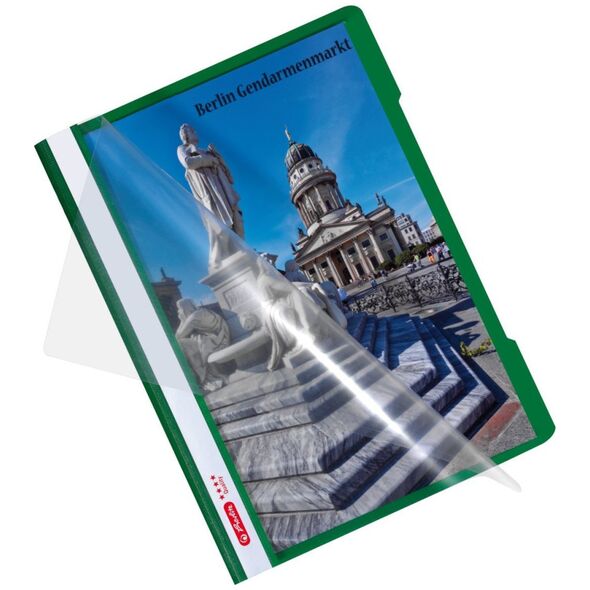 Herlitz Herlitz Schnellhefter A4 PP Quality grün 1er