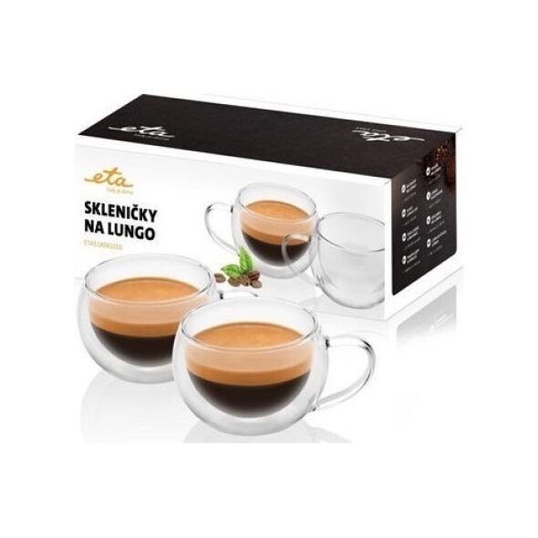 Eta ETA Lungo cups ETA518091010 For coffee, 2 pc(s), Dishwasher proof, Glass
