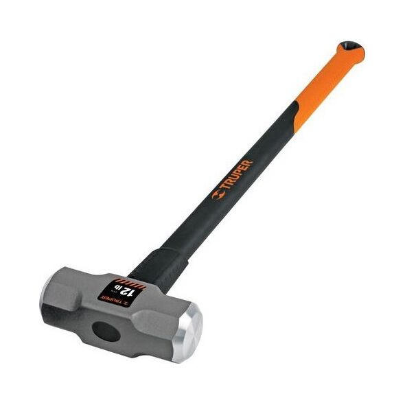 Truper Kūjis su stikloplastiko kotu. 91cm ilgio, 5400g. Frezuoti galai. Heavy-Duty įrankis Truper®