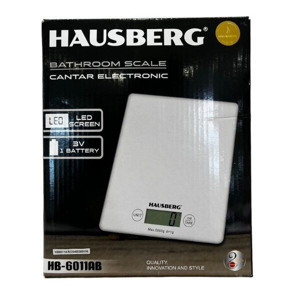 Ζυγαριά κουζίνας Hausberg HAUSBERG HB-6011AB Ελ. virtuvinės svarstyklės 13411851 6423808012268