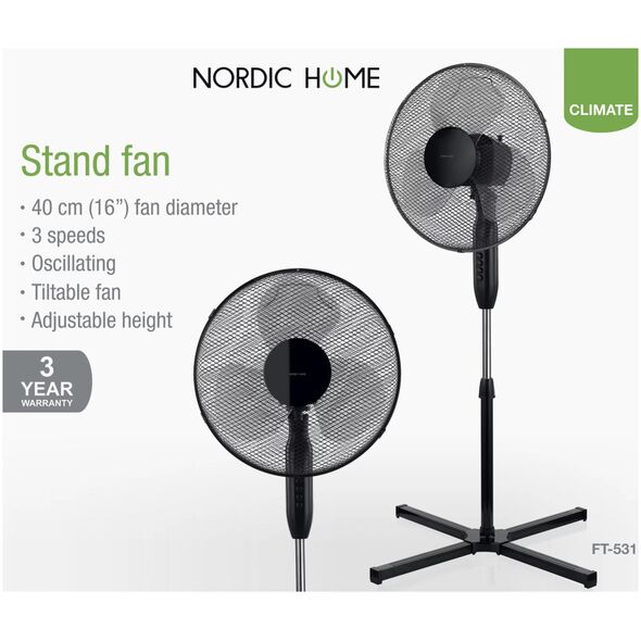 Ανεμιστήρας Nordic Home Culture Nordic Home Culture Ventiliatorius NHC FT-531 13417155 7333048031082