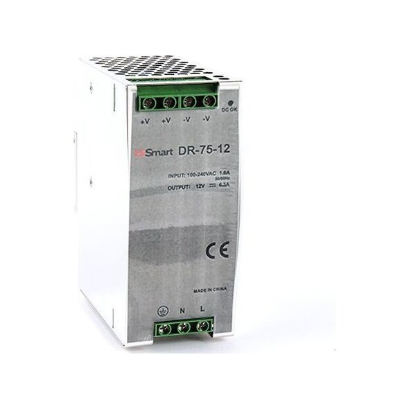 Τροφοδοτικό Hismart Maitinimo šaltinis 12V, 6.3A, 75W, DIN 13422617 9990000700516