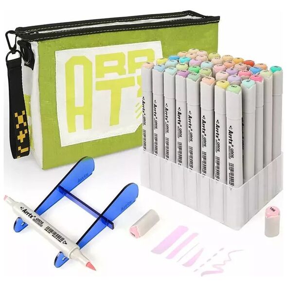 ARRTX Dvipusiai markeriai - flomasteriai ARRTX Oros, 40 spalvų, pastelinių atspalvių 13422670 6971452645603