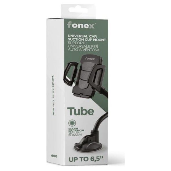 Fonex Universal Car Holder Tube βεντούζα έως 6,5" της Fonex Black 13452819 8026386226171