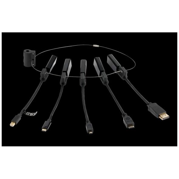 Adapter USB Deltaco Modulinis HDMI adapterių rinkinys DELTACO, USB- C, mDP, DP, Mini, Micro, juodas / HDMI-AR10 / 1902496