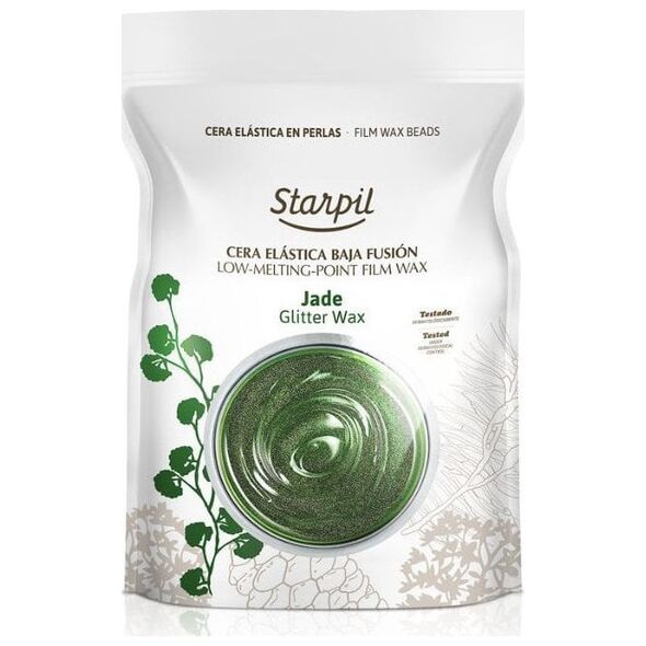 Starpil Depiliacinis vaškas granulėmis Glitter Wax Jade, 1 kg STR3010284001 13456858 8421421107833