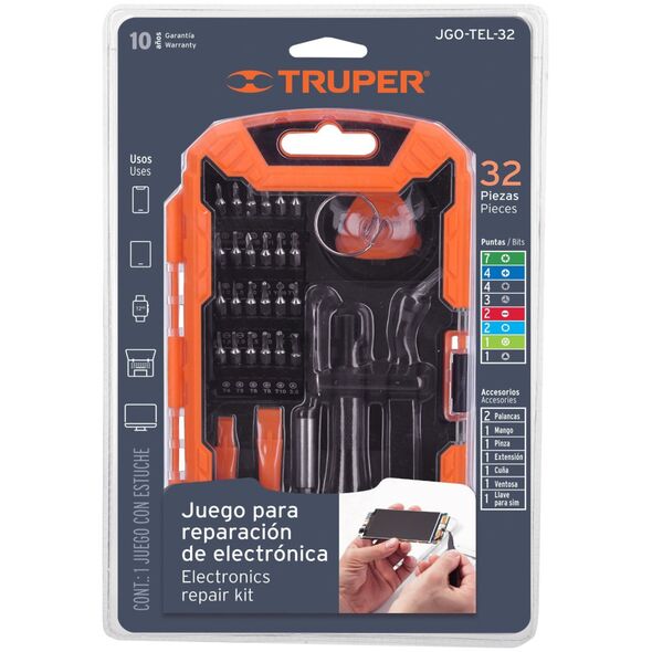 Truper Elektronikos rekruto įrankių rinkinys, 32 vnt Truper® 13459415 7506240659662