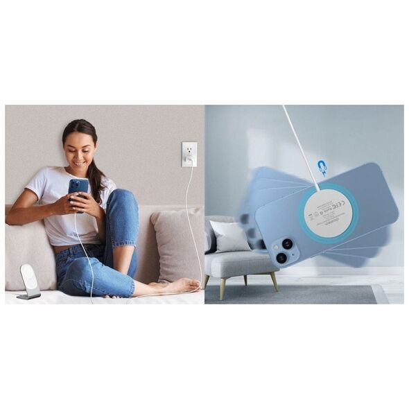 Choetech Belaidis įkroviklis φορτιστής CHOETECH, 15W, μαγνητίνη, μελίνα 13460877 6932112104687