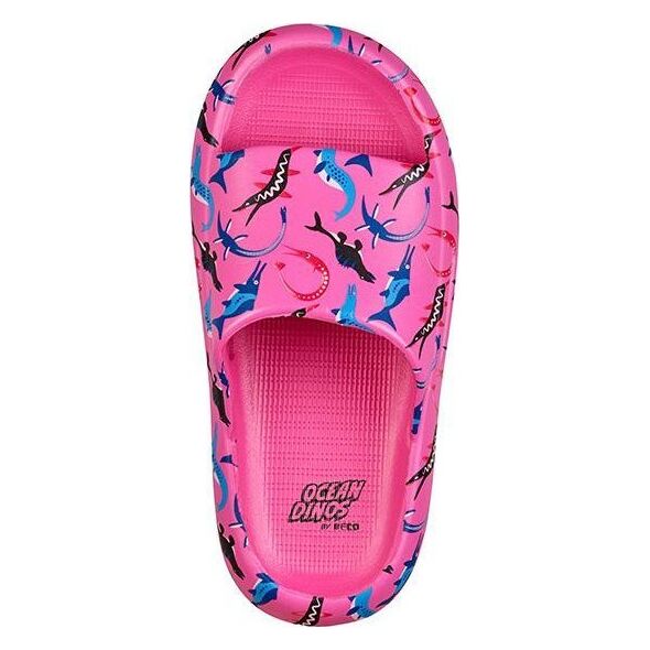 Ocean Šlepetės vaik. BECO OCEAN DINOS 9275 4 28/29 ροζ 13462149 4013368465547