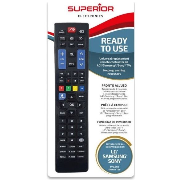 Τηλεχειριστήριο RTV LG Universalus nuotolinio valdymo pultas, skirtas išmaniems televizoriams LG, Samsung, Sony και 13465936 8054242080735