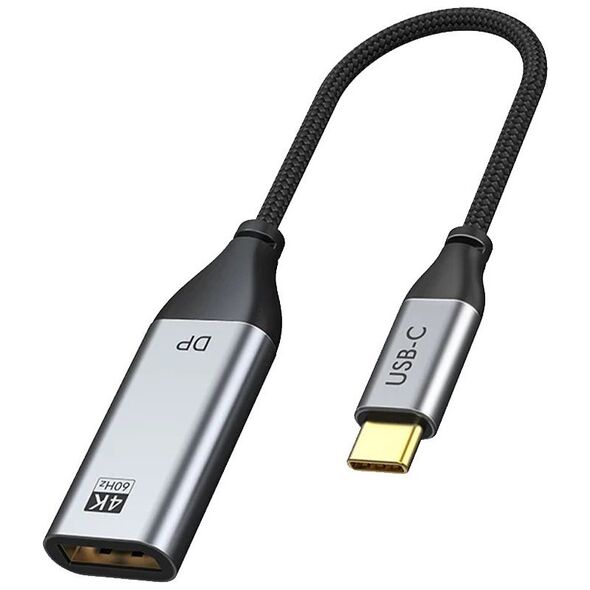 Cabletime Cabletime Adapteris USB-C (M) - Προσαρμογέας DisplayPort (F), 4K/60Hz, su paauksuotomis jungtimis 13783380 6975285502621