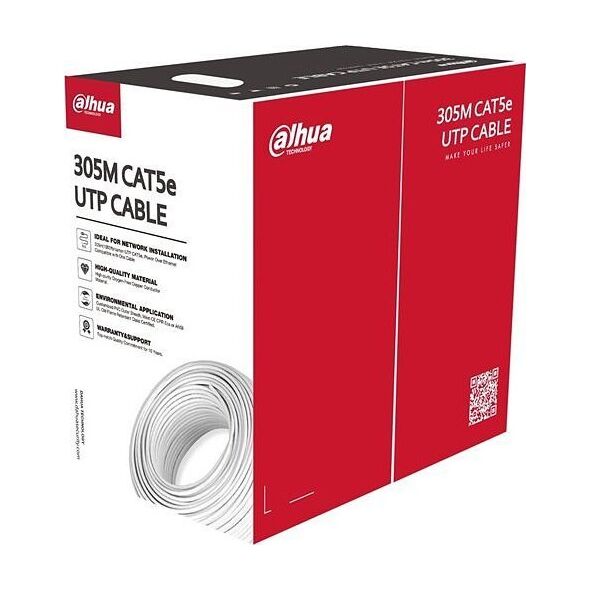 Dahua Technology CABLE CAT5E UTP 305M Baltas/PFM920I-5EU-U DAHUA 13783482 6939554998539