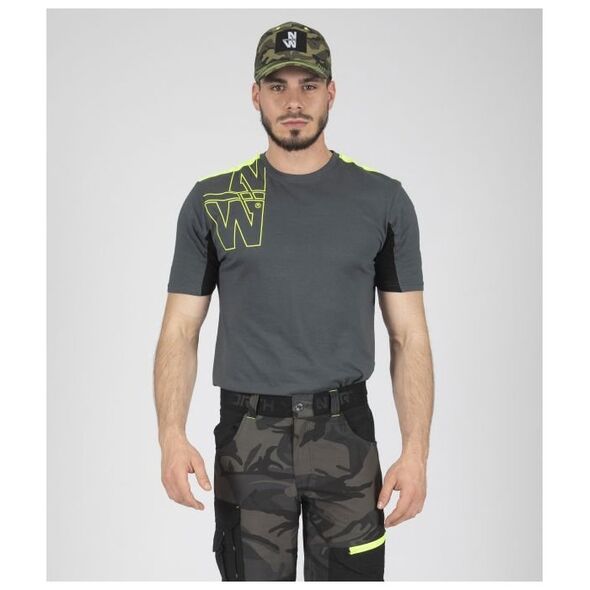 OWA Armor Darbo marškinėliai Nine Worths Peter 1210, Anthracite/NY, dydis M 14034351 3700584923739