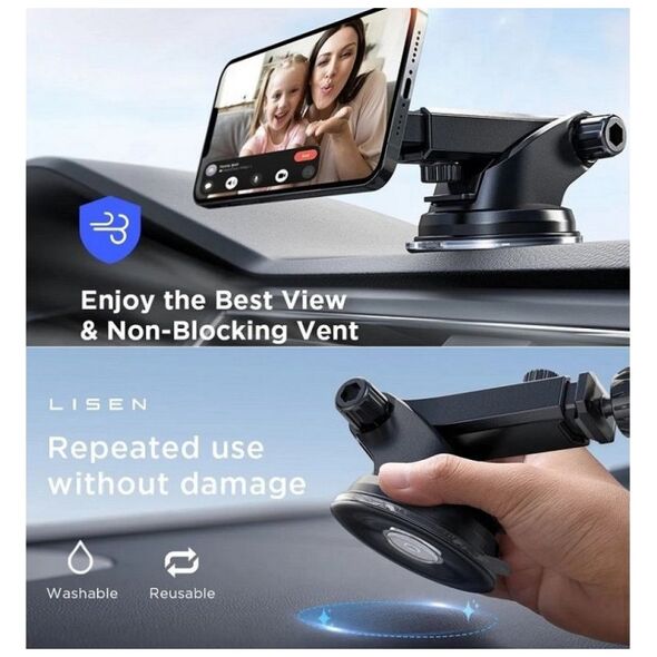 Extra Digital Magnetinis telefono laikiklis automobiliui LISEN tvirtinamas prie prietaisų skydelio 14071350 9990000390359