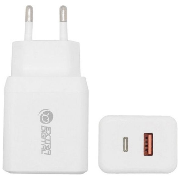 Extra Digital φορτιστής Kroviklis EXTRA DIGITAL USB Type-C, USB Type-A: 35W, PPS 14072091 9990000230297