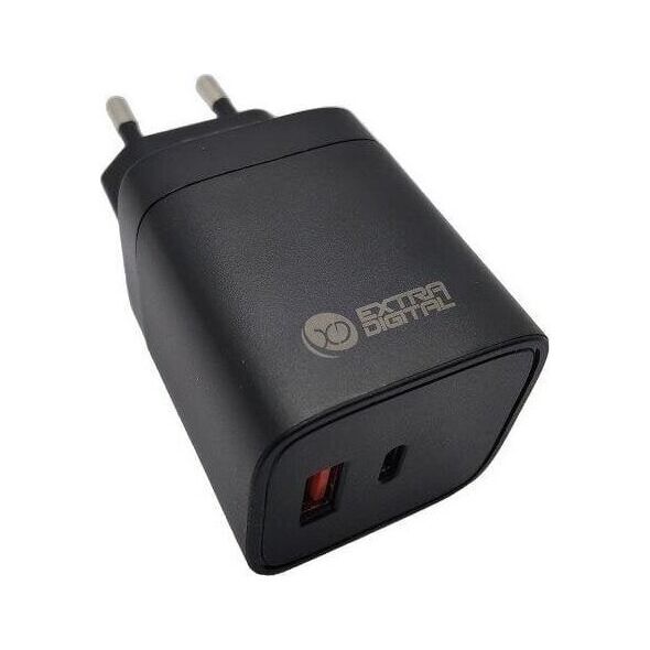 Extra Digital φορτιστής Kroviklis EXTRA DIGITAL GaN USB Type-C, USB Type-A: 45W, PPS 14072098 9990000230334