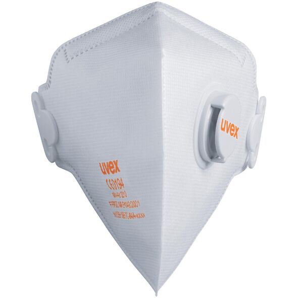 Uvex Respiratorius Uvex Silv-Air Classic 3210 FFP2, sulankstomas su vožtuvu, baltas, 3 vnt mažmeninėje pakuotėje 14164193 4031101951140