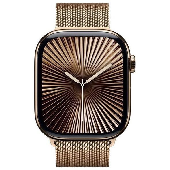 Smartwatch Apple Watch 10 GPS + Cellular 46mm Gold Titanium Milanese Loop Złoty  (MC7T4QF/A)