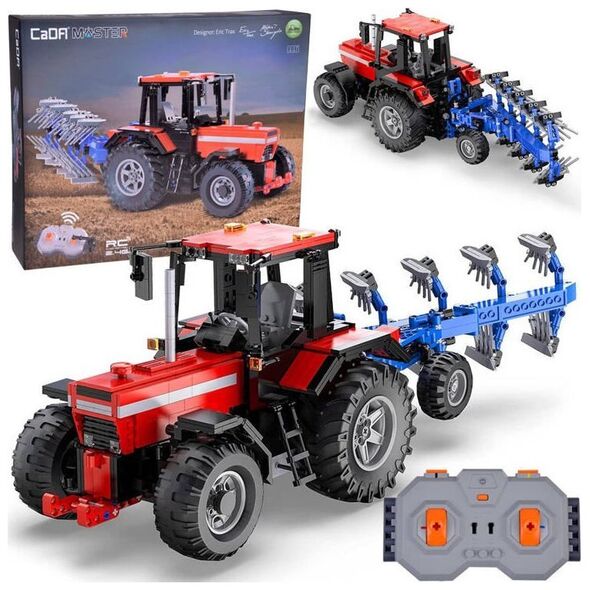 Jokomisiada Duży Zestaw klocków 1675-ele 1:17 Traktor + pług Zdalnie sterowany ZA5251