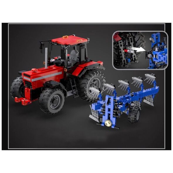 Jokomisiada Duży Zestaw klocków 1675-ele 1:17 Traktor + pług Zdalnie sterowany ZA5251