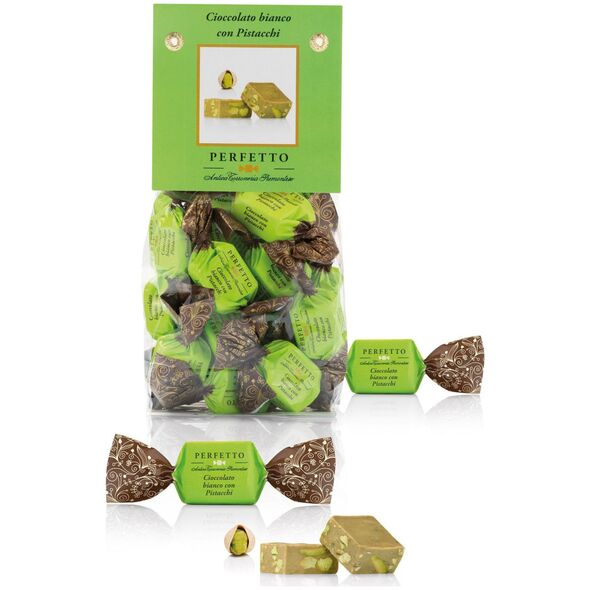 Antica Torroneria Piemontese Šokoladiniai saldainiai  PERFETTO PISTACCHIO 150g
