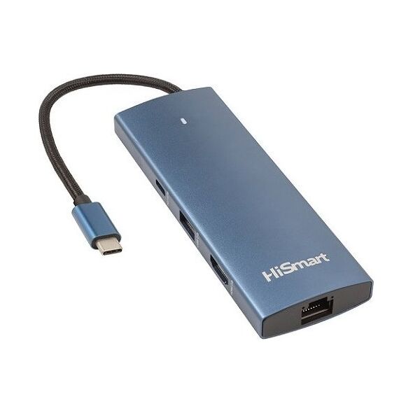 HUB USB Extra Digital Adapteris USB Type-C - HDMI, LAN, 3x USB Type-A, 1x USB Type-C, PD100W, SD+TF 14238945 9990000914357