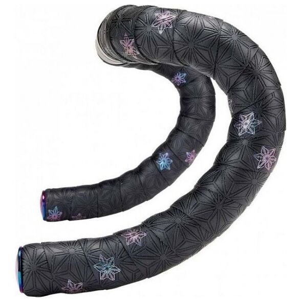 Supacaz SUPACAZ Super Sticky Kush - Galaxy - Oil Slick Stars + Oil Slick Plugs vairo juosta su kištukais 14395733 6609023917902