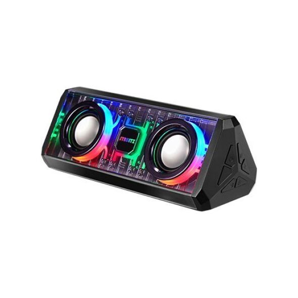 Permatoma bluetooth kolonėlė STREETZ su TWS ir LED šviesos efektais, 10W / 6612079 / S320-BLK