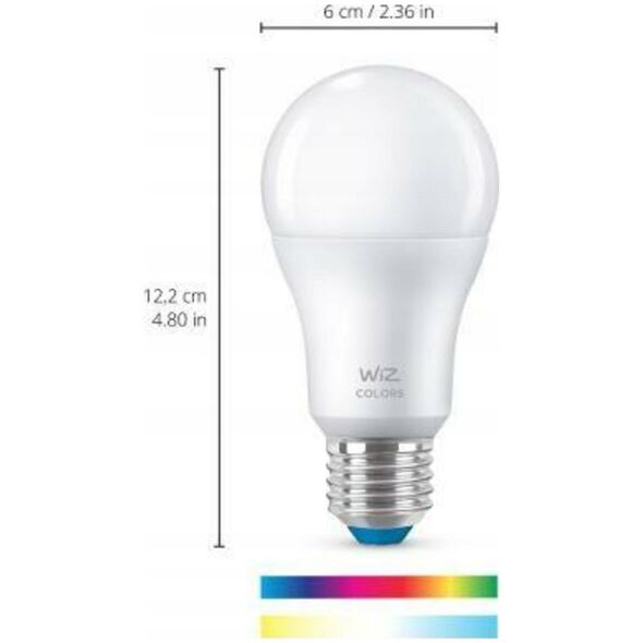 WiZ 60W E27 Standardform Tunable Baltas & Color Doppelpack