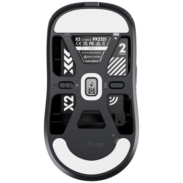 Pulsar X2V3 Juodas (Juoda) Belaidė Žaidimų Pelė