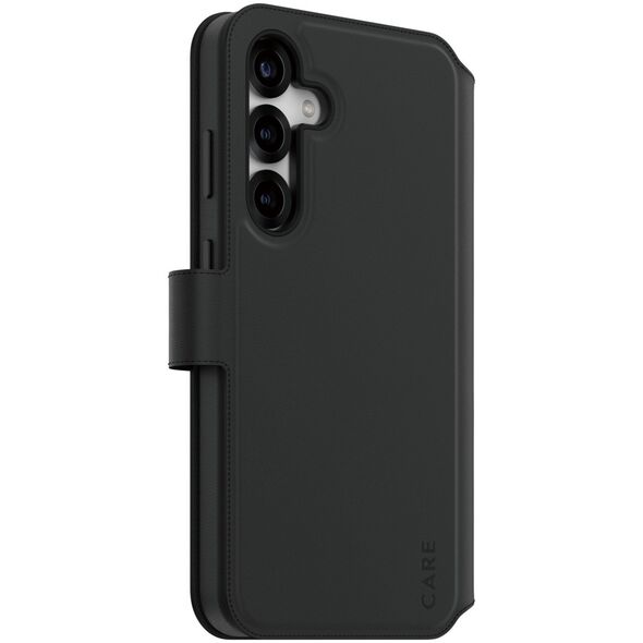 CARE by PanzerGlass Feature Case Tango Two-in-One Wallet Qi Compatible Samsung Galaxy S25 Plus, Black