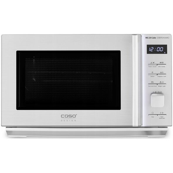 Caso | Microwave Oven with Grilis | MG 20 Cube | Free standing | 800 W | Grilis | Sidabrinis