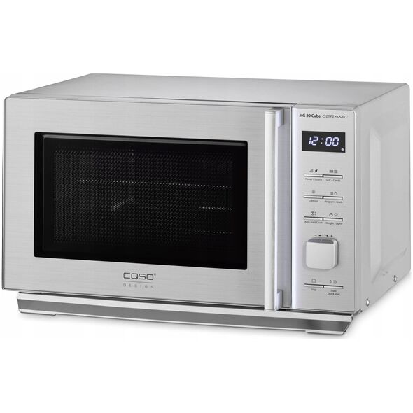 Caso | Microwave Oven with Grilis | MG 20 Cube | Free standing | 800 W | Grilis | Sidabrinis