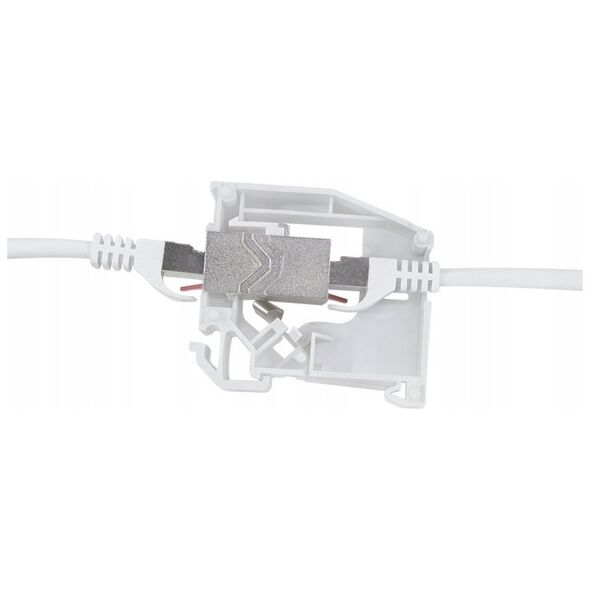 LogiLink LogiLink Hutschienenadapter m.Cat.6A-Kupplung,2xRJ45-Buchse