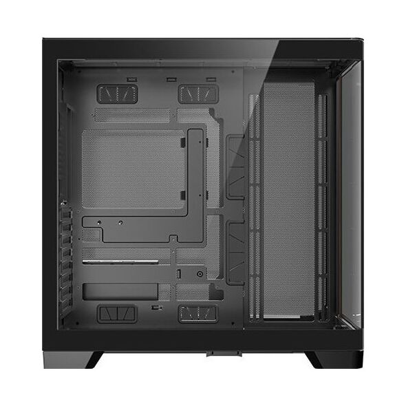 Antec C8 Curve Wood, Full Tower, PC, Black, Transparent, Wood, ATX, ITX, Glass, Plastic, Steel, Wood, 17.5 cm