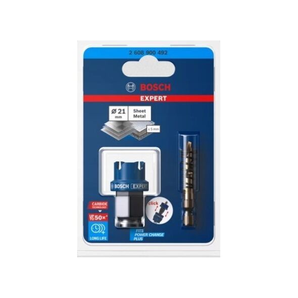 BOSCH TCT EXPERT SHEETMET HOLE SAW 21mm