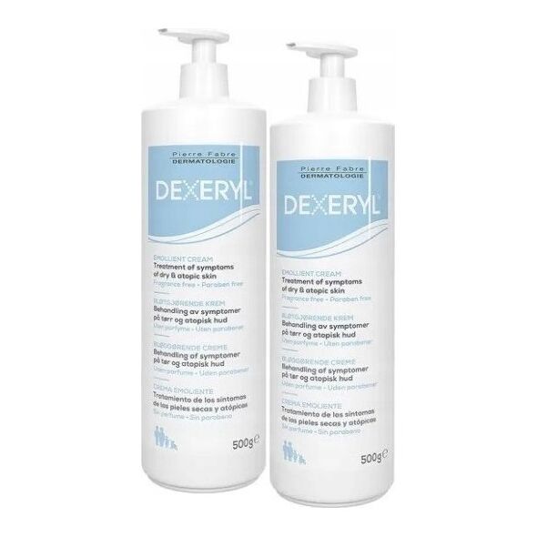 Ducray Dexeryl Emollient Kreminis Dry Skin 2x, 500g