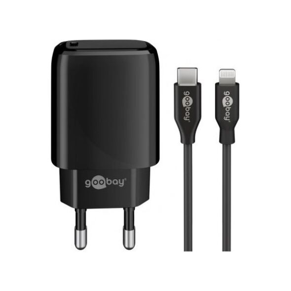 Ładowarka Goobay Zestaw do ładowania Lightning / USB-C PD 20W