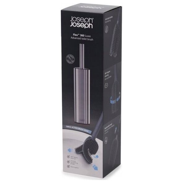 Joseph Joseph Joseph Joseph Flex 360 Toilet Brush  Stainless Steel