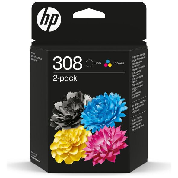 HP Μελάνι Inkjet No.308 2-Pack Black/Tri-Color (6L6S6UE) (HP6L6S6UE) έως 12 άτοκες Δόσεις