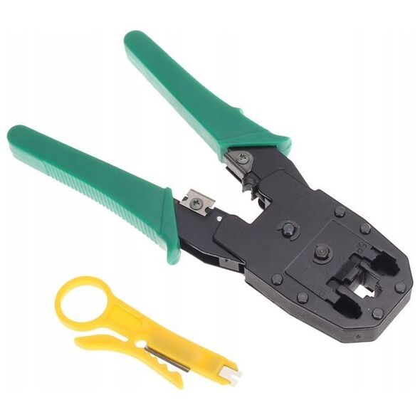 Zaciskarka do wtyków RJ45 / RJ11 / RJ12 + Nóż (K263)