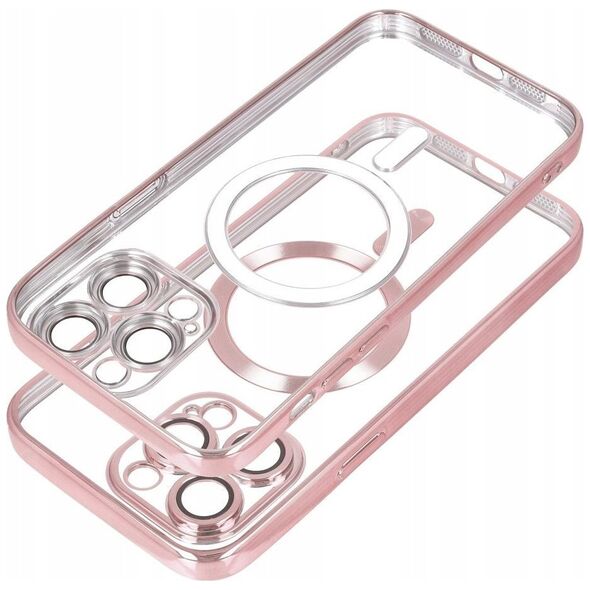 OEM Futerał ELECTRO MAG COVER kompatybilny z MagSafe do IPHONE 16 Plus złoty róż