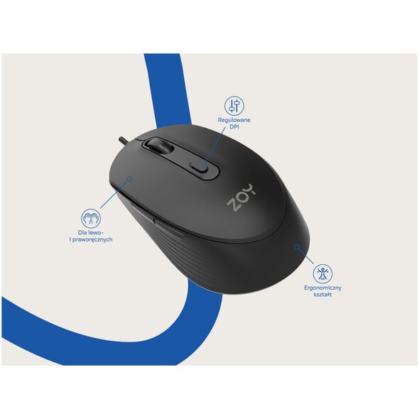 Mysz ZOY ZMS08  czarna