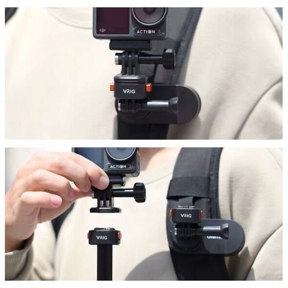 Głowica Szybkozłączka Uchwyt Magnes 1/4 do GoPro HERO 13 12 11 10 9 8 7 MAX / AC14