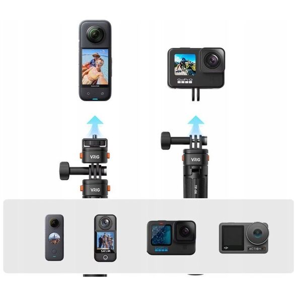 Głowica Szybkozłączka Uchwyt Magnes 1/4 do GoPro HERO 13 12 11 10 9 8 7 MAX / AC14