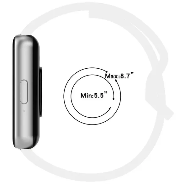 Bizon Strap Watch Silicone Samsung Galaxy Fit 3 white