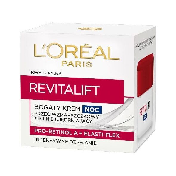 L’Oreal Paris REVITALIFT Krem na noc przeciwzmarszczkowy - ujędrniający 50 ml